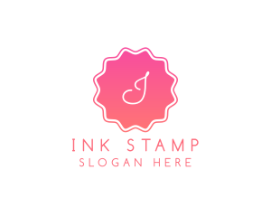 Dainty Gradient Stamp logo