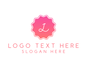 Dainty Gradient Stamp logo