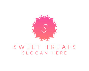 Dainty Gradient Stamp logo design