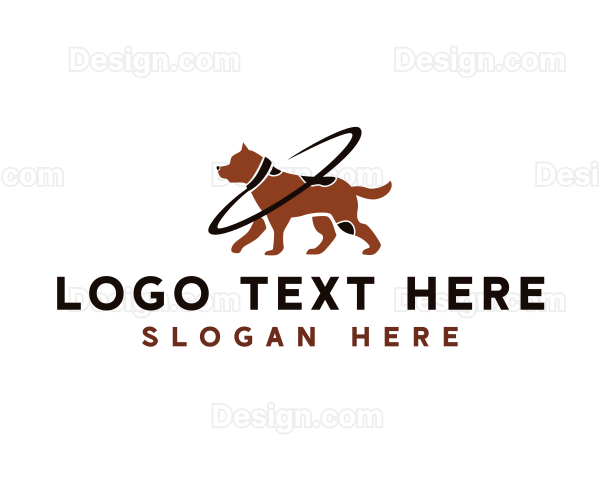 Dog Pet Leash Logo