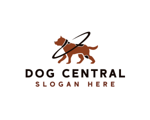 Dog Pet Leash logo design