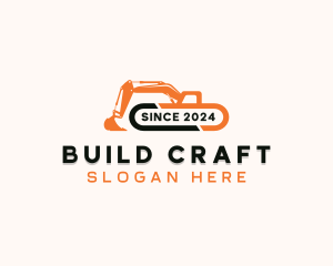 Quarry Excavator Machinery logo design