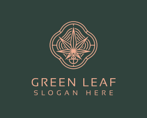 Marijuana Cannabis Leaf logo