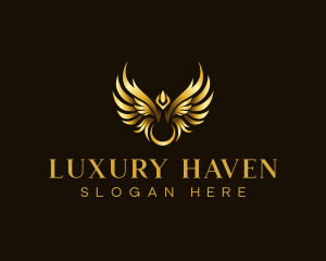 Wings Angelic Luxury logo design