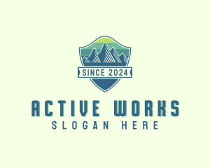 Mountain Summit Hiking logo design