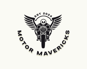 Motorcycle Rider Racing logo design