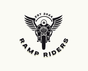 Motorcycle Rider Racing logo design