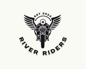 Motorcycle Rider Racing logo design