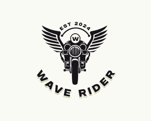 Motorcycle Rider Racing logo design