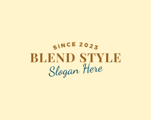 Retro Style Fashion logo design