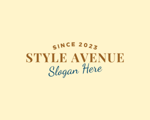 Retro Style Fashion logo design