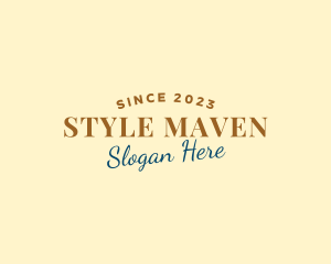 Retro Style Fashion logo design