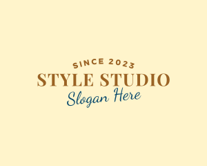 Retro Style Fashion logo design