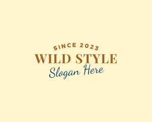 Retro Style Fashion logo design