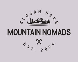 Mountain Axe Camping logo design