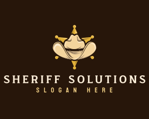 Cowboy Sheriff Hat logo design