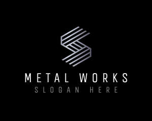 Industrial Metal Letter S logo