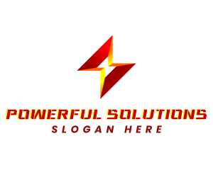 Lightning Electrical Power logo design