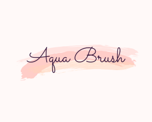 Feminine Paint Brush logo design