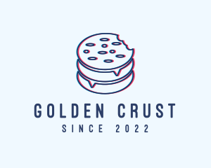 Cookie Snack Glitch logo design