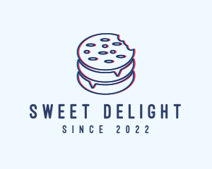 Cookie Snack Glitch logo design