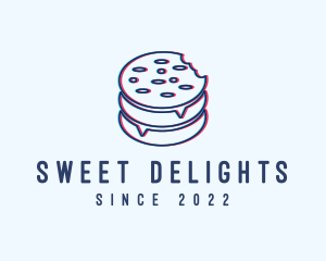 Cookie Snack Glitch logo design