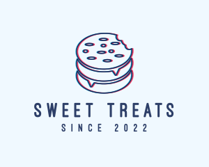 Cookie Snack Glitch logo design