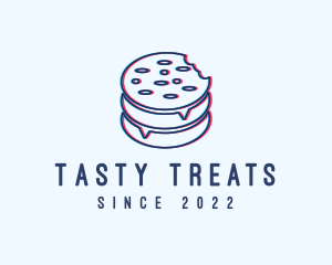 Cookie Snack Glitch logo design