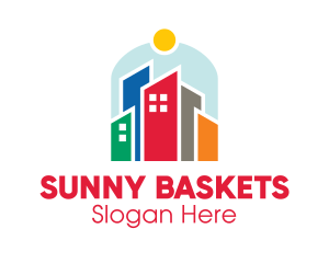 Sunny City Buildings  logo design