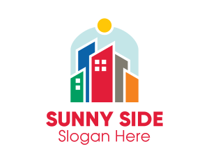 Sunny City Buildings  logo design