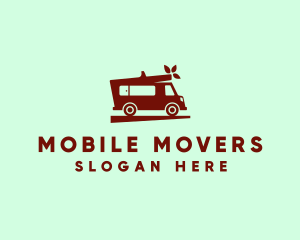 Wood Moving Van logo design