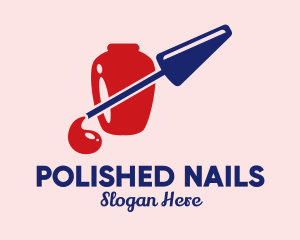 Classy Nail Polish Bottle logo design