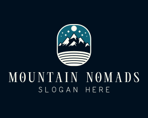 Outdoor Mountain Hiking  logo design