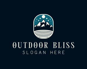 Outdoor Mountain Hiking  logo design