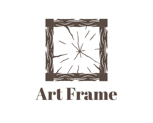 Bark Wooden Frame logo design