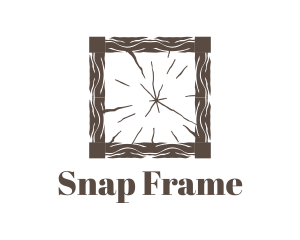 Bark Wooden Frame logo design