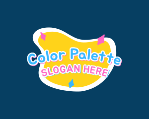 Fluorescent Neon Palette logo design