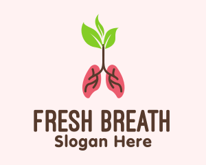 Herbal Lungs Treatment  logo design