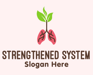 Herbal Lungs Treatment  logo design