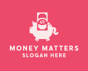 Piggy Cash Money logo design