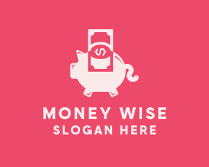 Piggy Cash Money logo design