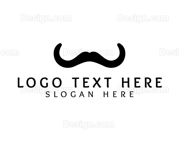 Mustache Horns Barber Logo