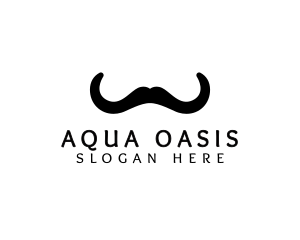 Mustache Horns Barber logo design