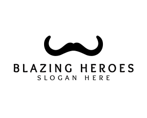 Mustache Horns Barber logo design