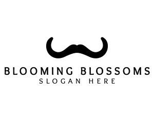 Mustache Horns Barber logo design