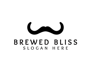 Mustache Horns Barber logo design