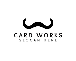 Mustache Horns Barber logo design