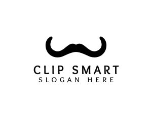 Mustache Horns Barber logo design