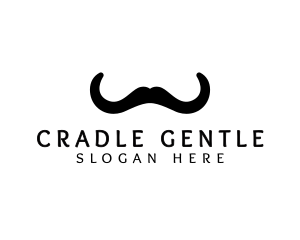 Mustache Horns Barber logo design