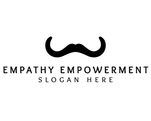 Mustache Horns Barber logo design